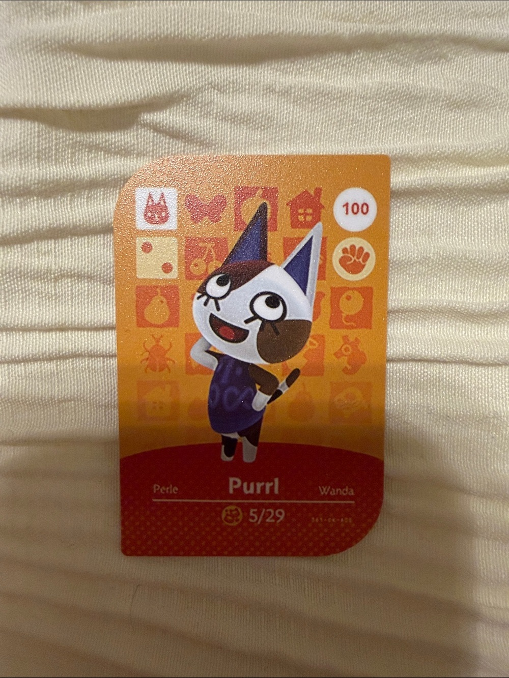 Purrl Animal Crossing Amiibo Card Unofficial Villager NFC